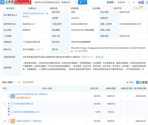 行云科技携手多方设立向光投资合伙企业，布局AI与信息系统集成服务